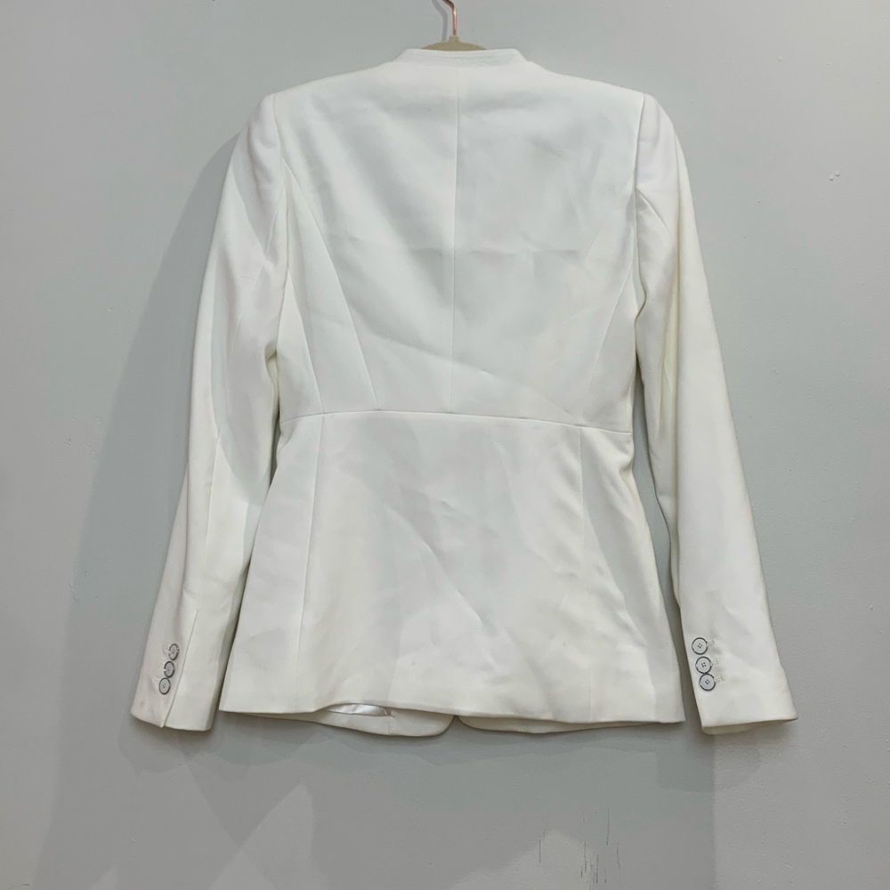 Elie Tahari Creme One Button Blazer - Picture 4 of 15